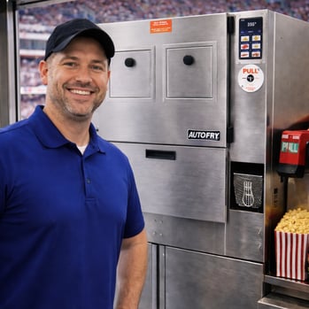 AutoFry with Employee in Stadium