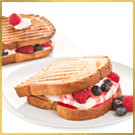 Berries and Cream Panini