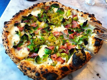 Brussels sprouts pizza