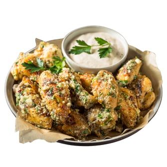 Garlic Parm WIngs - Transparent