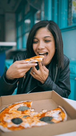 Girl with Pizza