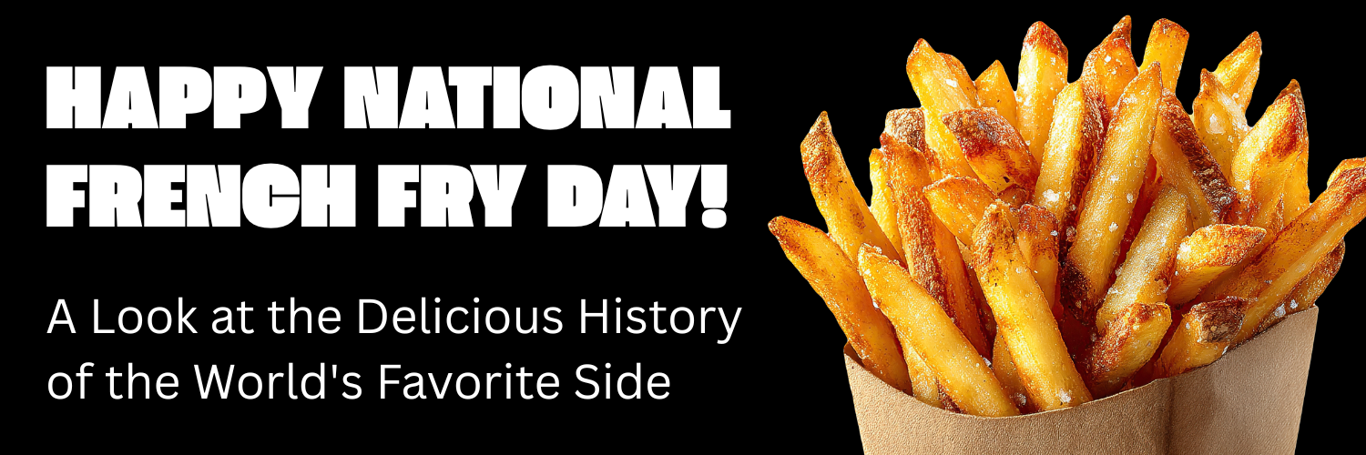 Happy National French Fry Day Blog Header 2026
