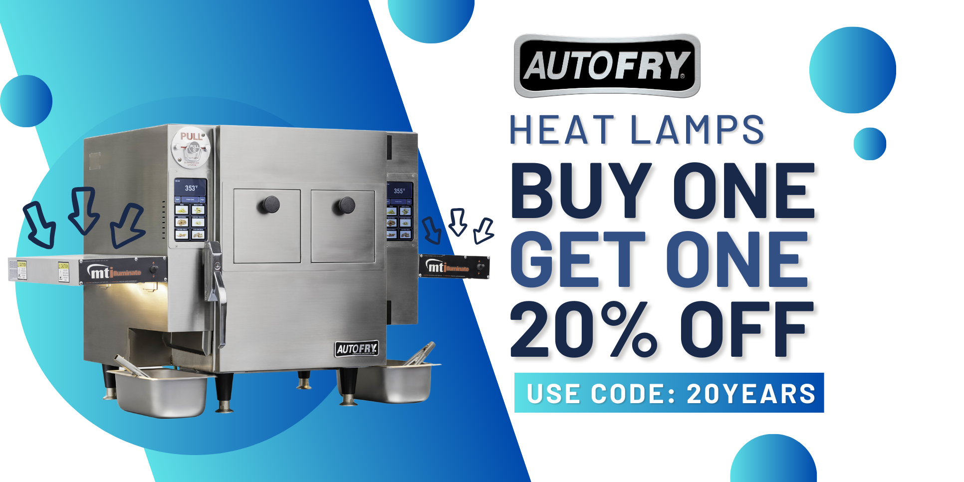 Heat lamp BOGO - Webstore Banner - Code 20YEARS