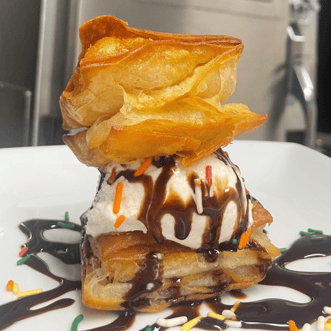 Ice Cream Beignet Sandwich