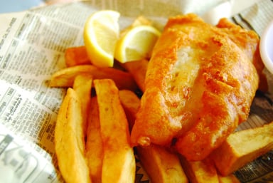 Fish and Chips made in a ventless fryer