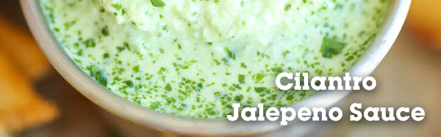 Cilantro Jalepeno Sauce - Dipping Sauce Countdown