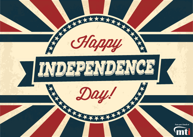 Happy Independence Day from MTI, home of the AutoFry and MultiChef, both made in america.