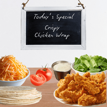 Ingredients - Crispy Chicken Wrap