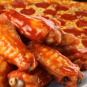 Pizza and wings 2.16.26