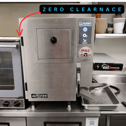 ZERO SIDE CLEARNACE with AutoFry on countertop